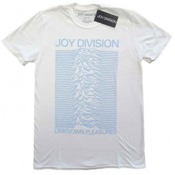 JOY DIVISION - UNKNOWN PLEASURES BLUE ON WHITE - TRIKO