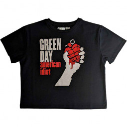 GREEN DAY - AMERICAN IDIOT (CROP TOP) (GIRLIE) - TRIKO