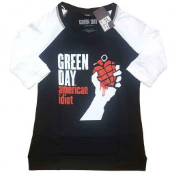 GREEN DAY - AMERICAN IDIOT (RAGLAN) (GIRLIE) - TRIKO