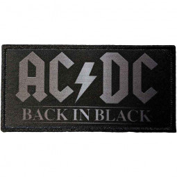 AC/DC - BACK IN BLACK (LOGO) - NÁŠIVKA