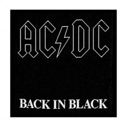 AC/DC - BACK IN BLACK - NÁŠIVKA
