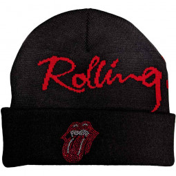 ROLLING STONES - EMBELLISHED CLASSIC TONGUE (BACK PRINT) (KULICH) - ČEPICE