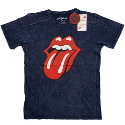 ROLLING STONES - CLASSIC TONGUE (NAVY BLUE) (WASH COLLECTION) - TRIKO