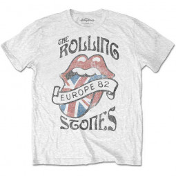 ROLLING STONES - EUROPE '82 TOUR (WHITE) - TRIKO