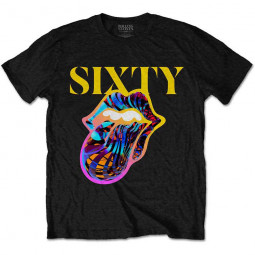 ROLLING STONES - SIXTY CYBERDELIC TONGUE (BACK PRINT) - TRIKO