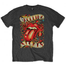 ROLLING STONES - TONGUE & STARS (GREY) - TRIKO