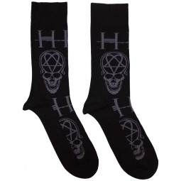 HIM - HEARTAGRAM SKULL - PONOŽKY