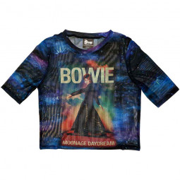 DAVID BOWIE - MOONAGE 11 FADE (MESH) (CROP TOP) (GIRLIE) - TRIKO