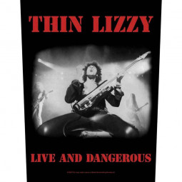 THIN LIZZY - LIVE AND DANGEROUS (BACK) - NÁŠIVKA