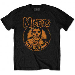 MISFITS - WANT YOUR SKULL (ORANGE) - TRIKO