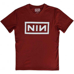 NINE INCH NAILS - CLASSIC WHITE LOGO (RED) - TRIKO