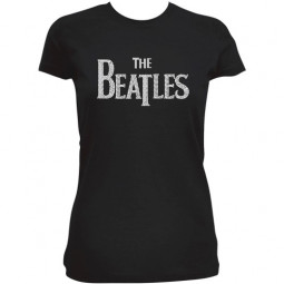 BEATLES - LOGO (DROP T CRYSTALS) (EMBELLISHED) (GIRLIE) - TRIKO