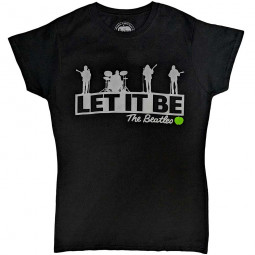 BEATLES - LET IT BE (ROOFTOP) (BACK PRINT) (GIRLIE) - TRIKO