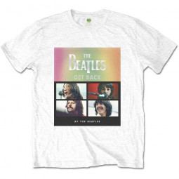 BEATLES - FACES GRADIENT SILVER PRINTING (WHITE) (EMBELLISHED) - TRIKO