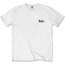 BEATLES - DROP T LOGO (WHITE) (BACK PRINT) - TRIKO