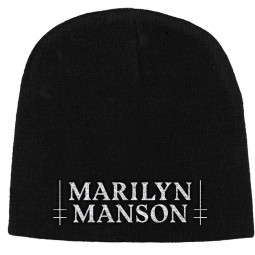 MARILYN MANSON - LOGO CROSS (BEANIE) - ČEPICE