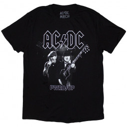 AC/DC - PWR-UP B&W PHOTO EU TOUR 2024 (BACK PRINT) - TRIKO