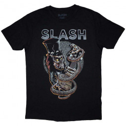 SLASH - SKULL GUITAR SNAKE - TRIKO