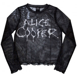 ALICE COOPER - DRIPPING LOGO (MESH) (LS) (GIRLIE) - TRIKO