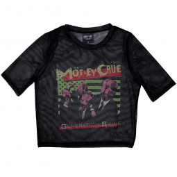 MOTLEY CRUE - GENERATION SWINE (MESH) (CROP TOP) (GIRLIE) - TRIKO