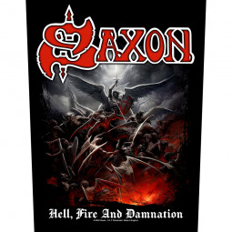 SAXON - HELL, FIRE & DAMNATION (BACK) - NÁŠIVKA