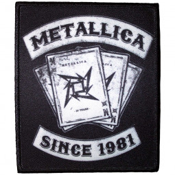 METALLICA - 30 ANNIVERSARY PLAYING CARDS - NÁŠIVKA