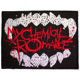 MY CHEMICAL ROMANCE - LOGO (BLACK PARADE FANGS) - NÁŠIVKA