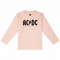 AC/DC - LOGO (LS) (PINK) - TRIKO MIMINKO