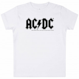 AC/DC - LOGO (WHITE) - TRIKO MIMINKO