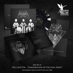 HELL MILITIA - CANONISATION OF THE FOUL SPIRIT (BLACK CLOUDY VINYL) - LP