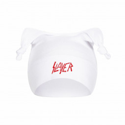 SLAYER - LOGO RED (WHITE) - ČEPICE