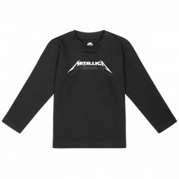 METALLICA - LOGO WHITE (LS) - TRIKO MIMINKO