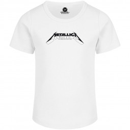 METALLICA - LOGO BLACK (WHITE) - TRIKO HOLČIČÍ