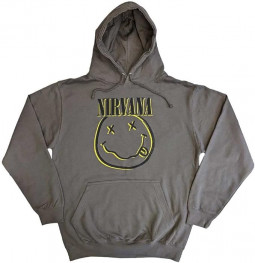 NIRVANA - INVERSE HAPPY FACE (CHARCOAL GREY) - MIKINA