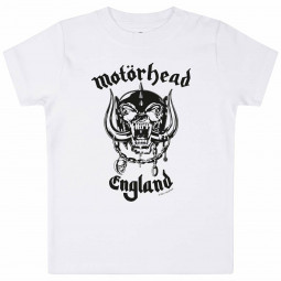 MOTÖRHEAD - ENGLAND (STENCIL) (WHITE) - TRIKO MIMINKO