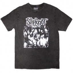 SLIPKNOT - ALBUM SPLATTER (CHARCOAL GREY) (BACK PRINT) - TRIKO